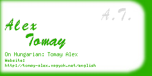 alex tomay business card